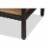 Baxton Studio Caribou Console Table in Oak Brown and Black Perspective: left