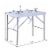 Outsunny 40  Portable Folding Easy-Clean Camping Dish Sink w/ Faucet & 2 Basins Perspective: left