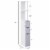 54  Tall Bathroom Linen 2-Tier Cabinet Shelf Storage Cupboard w/ Drawers, White Perspective: left