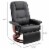Faux Leather Reclining Lounge Chair Swivel Recliner Sofa Seat w/ Wooden Base Perspective: left