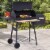 48 Steel Portable Backyard Charcoal BBQ Grill and Offset Smoker Combo Backyard Perspective: left