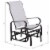 Outdoor Patio Gliding Chair, Swing Rocker Sling Fabric, Porch Deck Garden Pool Perspective: left