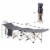 Single Person Wide Folding Camping Cot Outdoor Sleeping Bed w/ Carry Bag Perspective: left