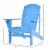 Fir Wood Adirondack Chair, Wooden Outdoor & Patio Seating for Fire Pit, Blue Perspective: left