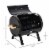 20  Outdoor Tabletop BBQ Charcoal Grill Metal Free-standing w/Wooden Handle Perspective: left