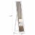 62.5  Freestanding Full Body Bedroom Mirror, Wall Mounted Dressing Mirror White Perspective: left