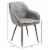 Tube Shaped Dining Chair Accent Seat with Ergonomic Backrest and Armrests Perspective: left