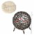 20.5  Comfortable Rattan Cat Bed w/ Soft Cushion, Round Design, Circulation Perspective: left
