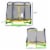 7' Spring Trampoline for Kids w/ Enclosure Net Indoor Play Bouncer Toy, Yellow Perspective: left