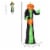 9 ft Light Up Pumpkin Inflatable Outdoor Halloween Yard Decoration w/ LED Lights Perspective: left