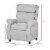 Kids Recliner Adjustable Armchair Sofa, Soft Sponge Cushion Accent Chair, Grey Perspective: left