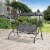 3-seat Outdoor Backyard Swing Chair Patio Bench Adjustable Canopy Padded Perspective: left
