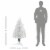Artificial Christmas Tree 3' Indoor Realistic Holiday Decoration, 90 Tips, White Perspective: left