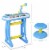 Childrens Toy Organ Keyboard w/ light & 22 Musical Tracks, Blue Perspective: left