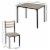 Multi-Section Outside or Inside Seating Bench with Tabletop Smooth Surface Perspective: left