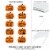 Big Dot of Happiness Funny Trick or Treat - Pumpkin Lawn Outdoor Halloween Yard Decor 10 Pc Perspective: left