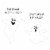 Big Dot of Happiness Hanging Spooky Ghost Outdoor Hanging Decor Halloween Party Decor 10 Pc Perspective: left