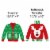 Big Dot of Happiness Hanging Ugly Sweater Outdoor Hanging Holiday Christmas Party Decor 10 Pc Perspective: left