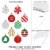 Big Dot of Happiness Ornaments Lawn Decorations Outdoor Holiday & Christmas Yard Decor 10 Pc Perspective: left