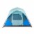 Outbound QuickCamp 6 Person 3 Season Cabin Tent with Rainfly and Carry Bag, Blue Perspective: left