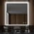 Blossom Beta 36   x 36  LED Mirror with Frosted Sides Silver Glass Perspective: left