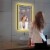 Blossom Stellar 24  LED Mirror in Matte Black Glass Perspective: left