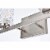 Cassie 2 lights bath sconce in satin nickel with clear shade Perspective: left