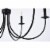 Brielle 6 lights pendant in black Perspective: left