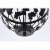 Levante 1 light pendant in black Perspective: left
