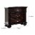 Benjara Syracuse 29 Traditional Wood Beautiful Nightstand in Dark Walnut Perspective: left