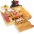 NutriChef PKCZBD10 Bamboo Cheese Cutting Board Perspective: left