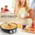 NutriChef Electric Nonstick Griddle Crepe Injera Maker Hot Plate Cooktop, Black Perspective: left