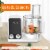 NutriChef 12 Cup Multi Function Food Processor with 6 Attachment Blades, White Perspective: left