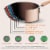 NutriChef Nonstick Cooking Kitchen Cookware Pots and Pans, 20 Piece Set, Bronze Perspective: left