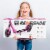 Hurtle Renegade Lightweight Foldable Teen and Adult Commuter Kick Scooter, Pink Perspective: left