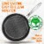 Nutrichef Stainless Steel Stir Fry Pan With Lid 10 Inch Perspective: left