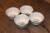 Harry Potter Hogwarts Emblem White & Grey Ceramic Bowl Collection | Set of 4 Perspective: left