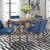 Space Savers Medium Brown Nido Chair - Blue  (RTA)-Set of 2 Perspective: left