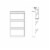 Tvilum Bright 3 Drawer Shoe Cabinet in Black Matte with 1 Layer Perspective: left