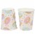 Donut Party Supplies, Paper Plates, Napkins, Cups and Plastic Cutlery (Serves 24, 144 Pieces) Perspective: left