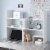 Yak About It® Compact Adjustable Dorm Desk Bookshelf - White Perspective: left
