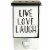 Oak & Rye Distressed Love Mini Warmer Perspective: left