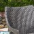 Mann Outdoor 3 Piece Wood and Wicker Bistro Set, Gray and Gray Perspective: left