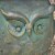 Brock Owl Garden Stool Perspective: left