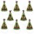 Big Dot of Happiness Tiki Luau - Cone Tropical Hawaiian Summer Happy Birthday Party Hats 8 Ct Perspective: left