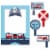 Big Dot of Happiness Railroad Party Crossing - Steam Train Photo Booth Picture Frame & Props Perspective: left