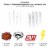 Big Dot of Happiness Bam Superhero - Dessert Cupcake Toppers - Party Clear Treat Picks 24 Ct Perspective: left