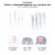 Big Dot of Happiness Pink Elephant Dessert Cupcake Toppers Girl Party Clear Treat Picks 24 Ct Perspective: left