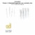 Big Dot of Happiness Gold Glitter Mask No-Mess Dessert Cupcake Topper Party Treat Picks 24 Ct Perspective: left