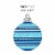 Big Dot of Happiness Hanging Blue & Silver Ornaments Outdoor Christmas Porch Tree Decor 10 Pc Perspective: left